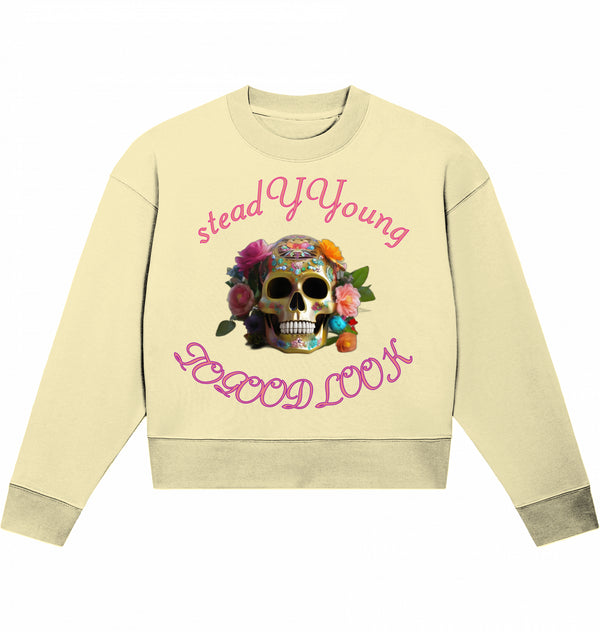 steadYYoung Cropster Sweater Skull