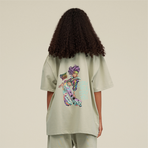 steadYYoung 305GSM Oversized Crew Neck Tee STDY