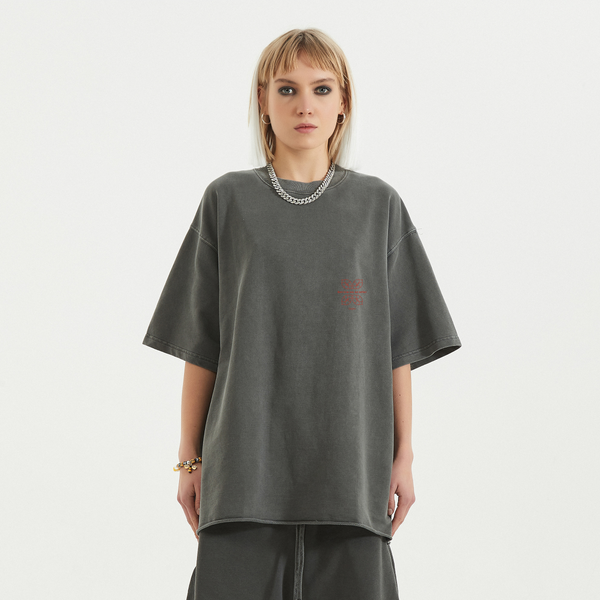 steadYYoung 260GSM Faded Raw Hem Tee STDY
