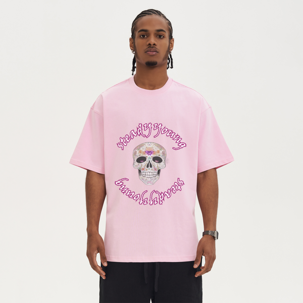 steadYYoung 280GSM Boxy Tee Skull