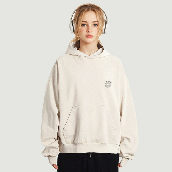 steadYYoung 380GSM Sun Faded Distressed Hoodie Beautiful