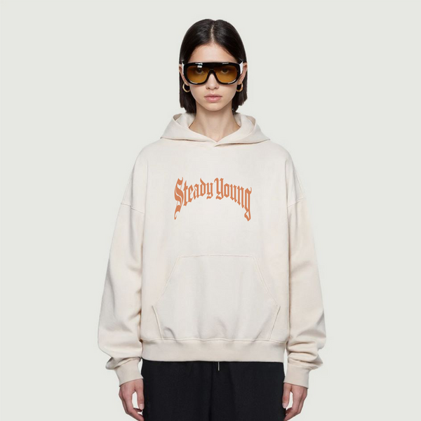 steadYYoung 380GSM Boxy Sun Faded Hoodie Paradise