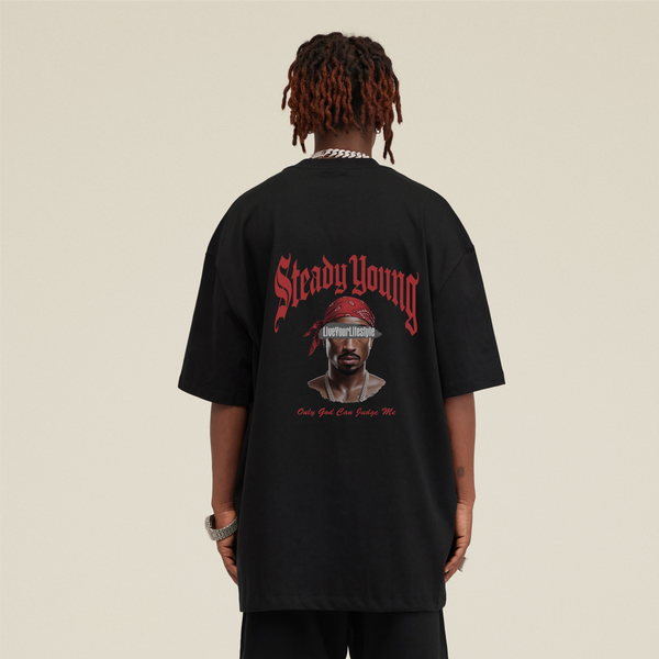 steadYYoung 305GSM Oversized Crew Neck Tee Judge Me