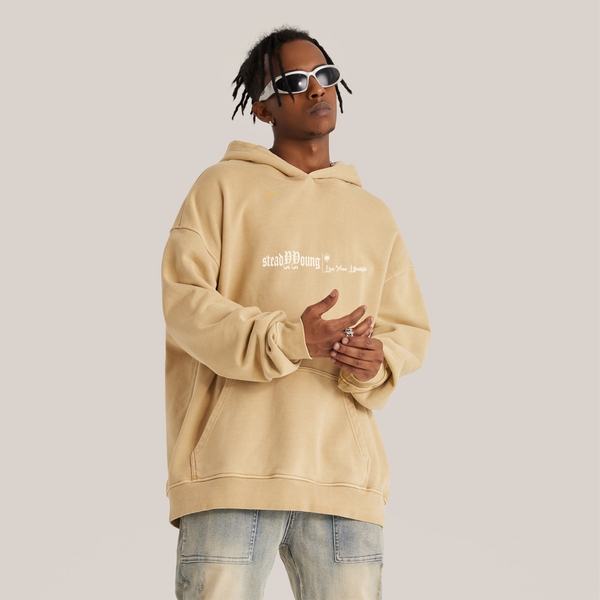 steadYYoung 440GSM Super Heavyweight Oversized Retro Hoodie Skull