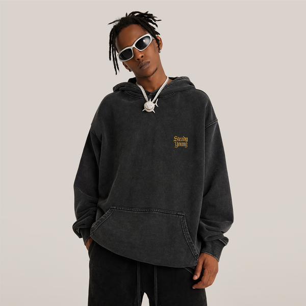 steadYYoung 440GSM Super Heavyweight Oversized Retro Hoodie STDY