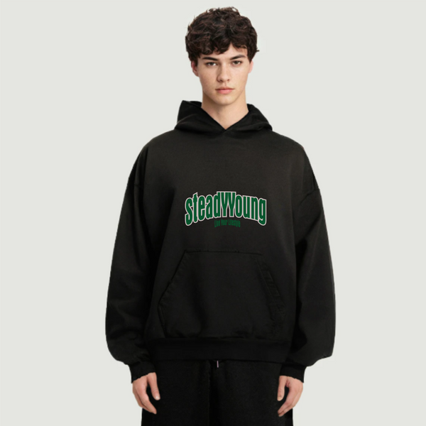 steadYYoung 380GSM Sun Faded Distressed Hoodie STDY