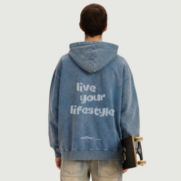 steadYYoung 440GSM Super Heavyweight Oversized Faded Hoodie STDY