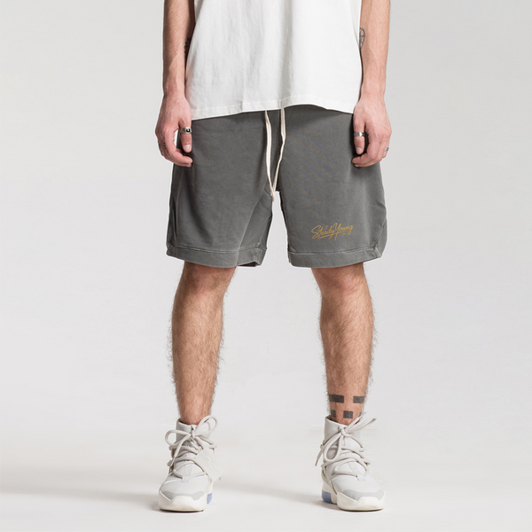 steadYYoung 360GSM Clipped Corner Washed Sweat Shorts STDY