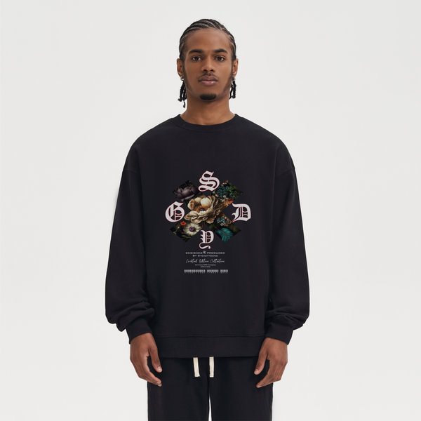 steadYYoung 370GSM Heavyweight Oversized Sweatshirt Rose